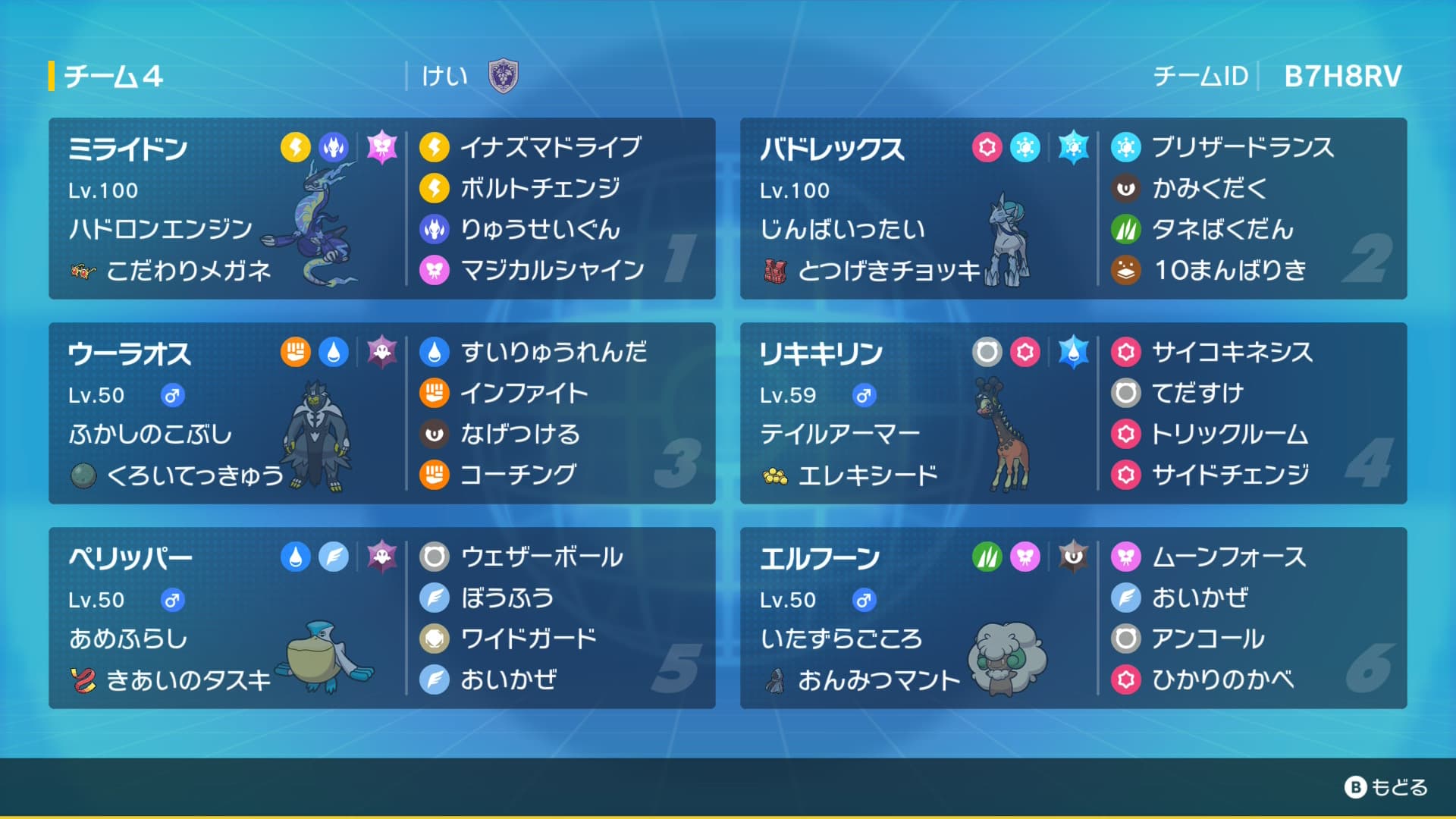 [ポケモンSVレギュIダブル] 追い風氷テラ白馬