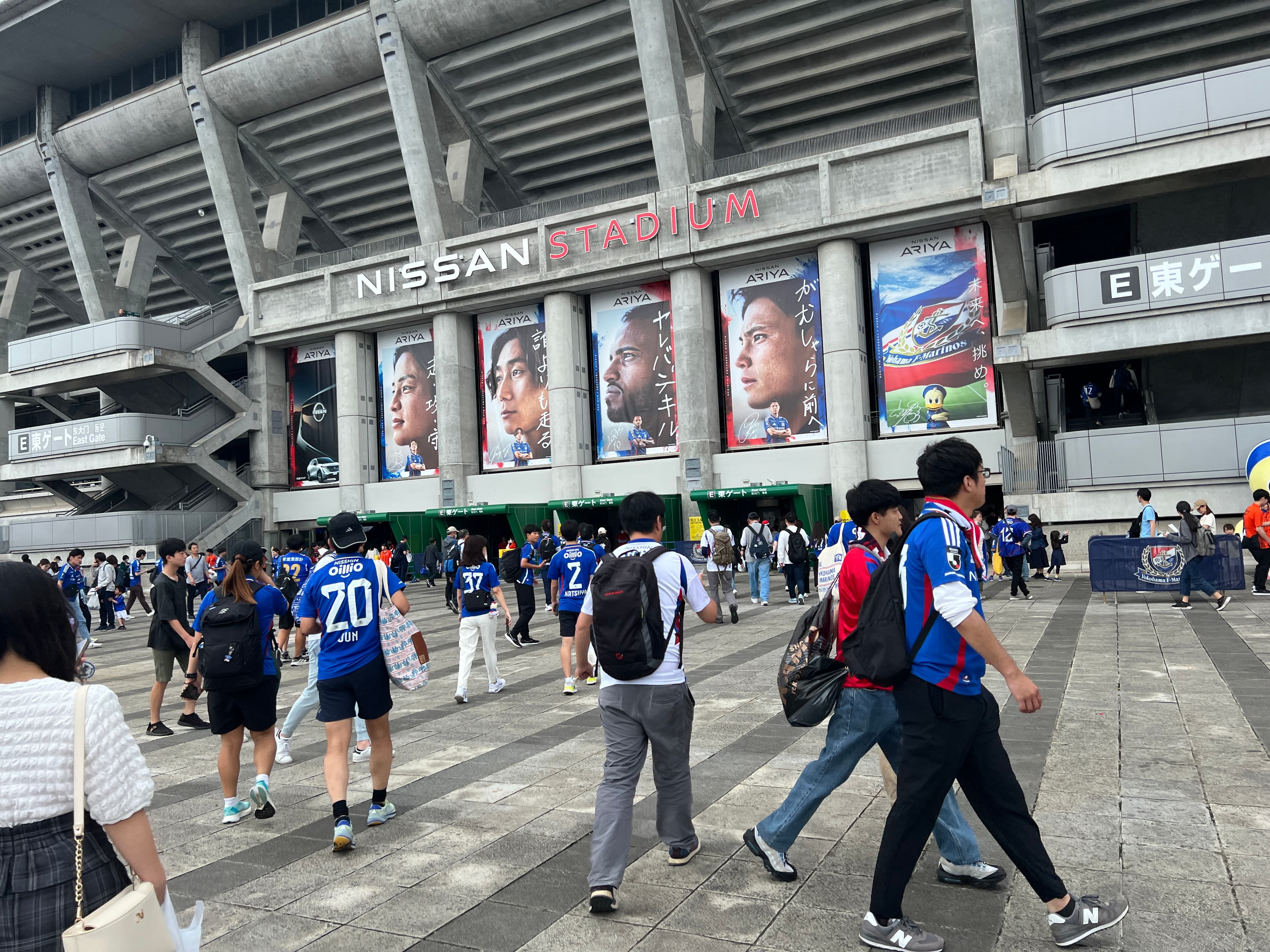 生後8ヶ月の赤ちゃんと行くマリノスの日産スタジアム